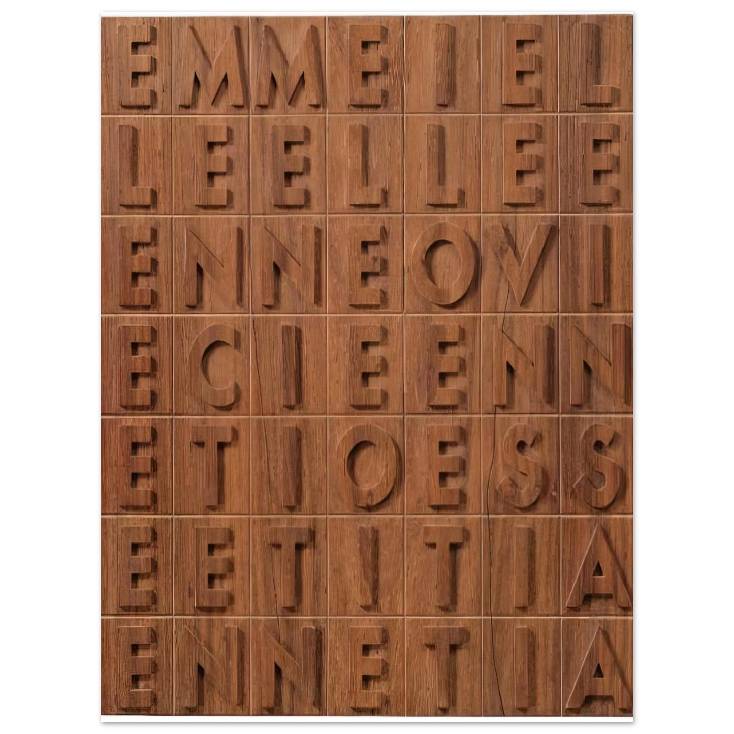 Alighiero Boetti - EMME I ELLE 1970 Fine Art Poster - Default Title