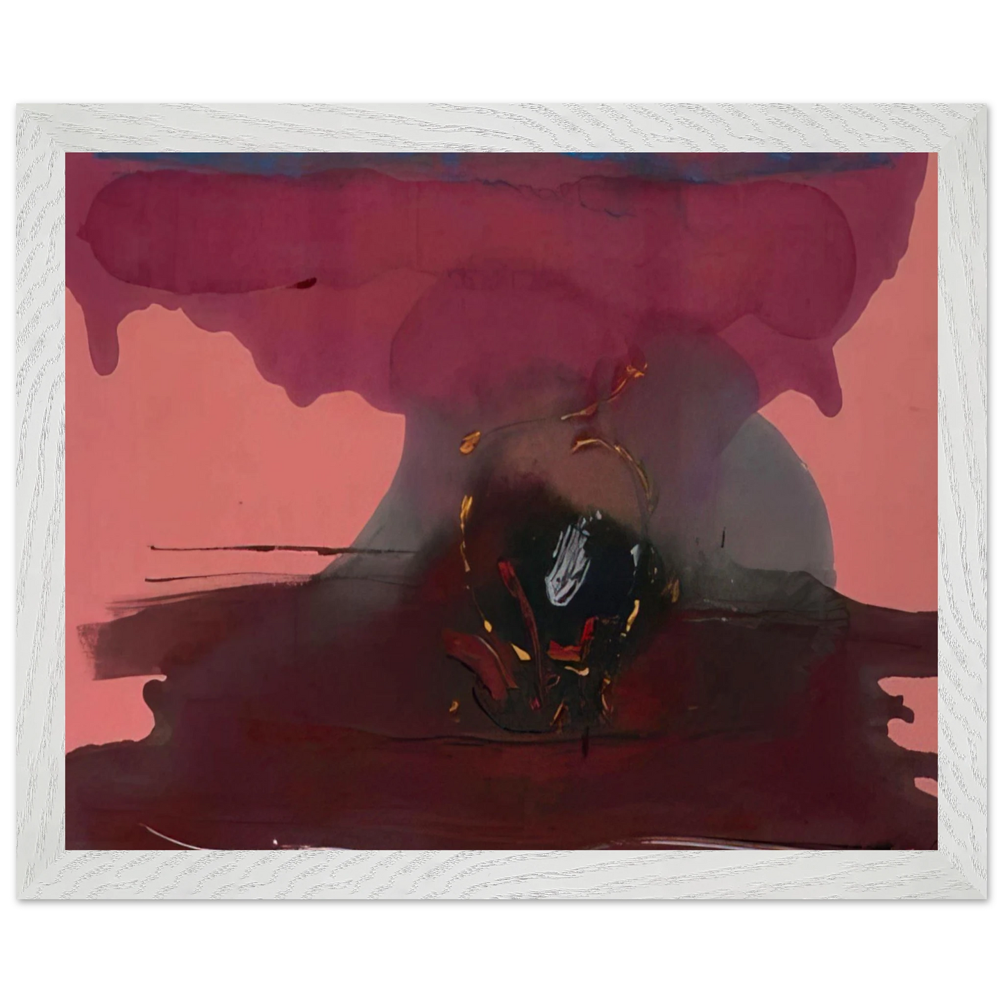 Helen Frankenthaler - Harbinger - 1986 Wall art - A3 (29.7 x 42 cm) - Premium Wooden Framed Poster With Fine Art Paper-canvas - Wood frame