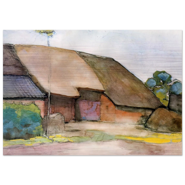Farm Sun - Piet Mondrian Brushed Aluminum Print - 70x100 cm / 28x40 inches | Piet Mondrian Aluminum Print | Piet Mondrian Prints