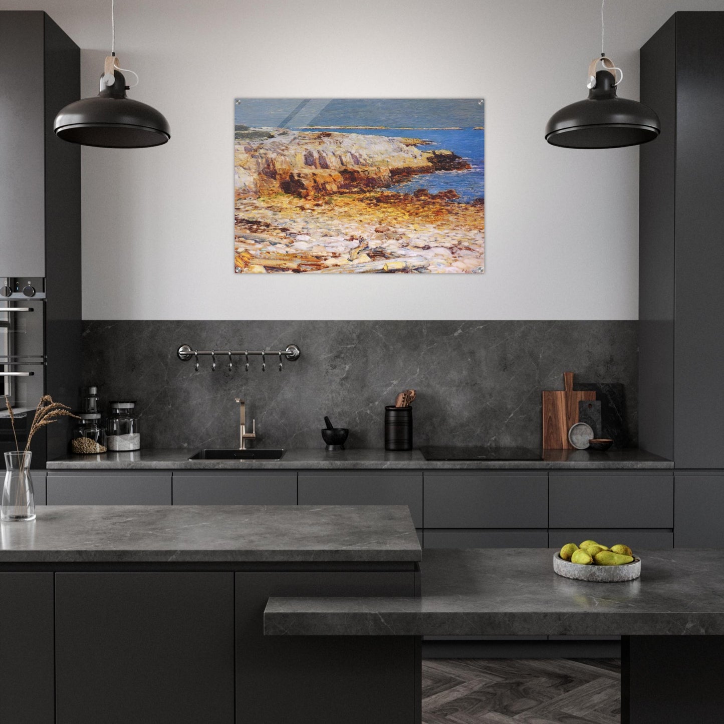 Northeast Headlands, New England Coast - Childe Hassam Acrylic Print - 70x100 cm / 28x40″ inches