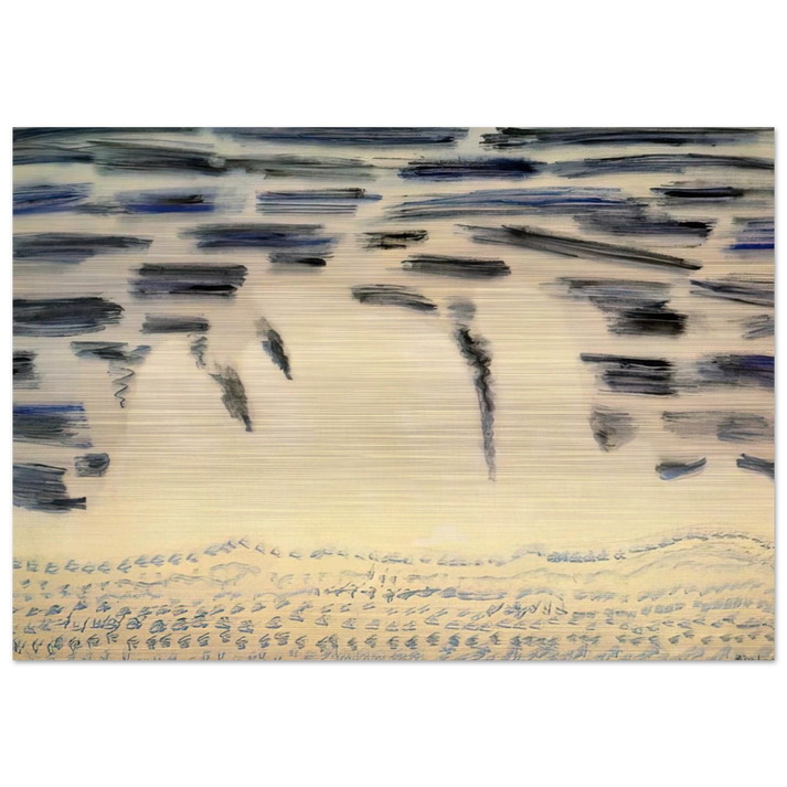 Onrushing Wave - 1958 - Milton Avery Brushed Aluminum Print - 70x100 cm / 28x40 inches | Milton Avery Aluminum Print | Milton Avery Prints