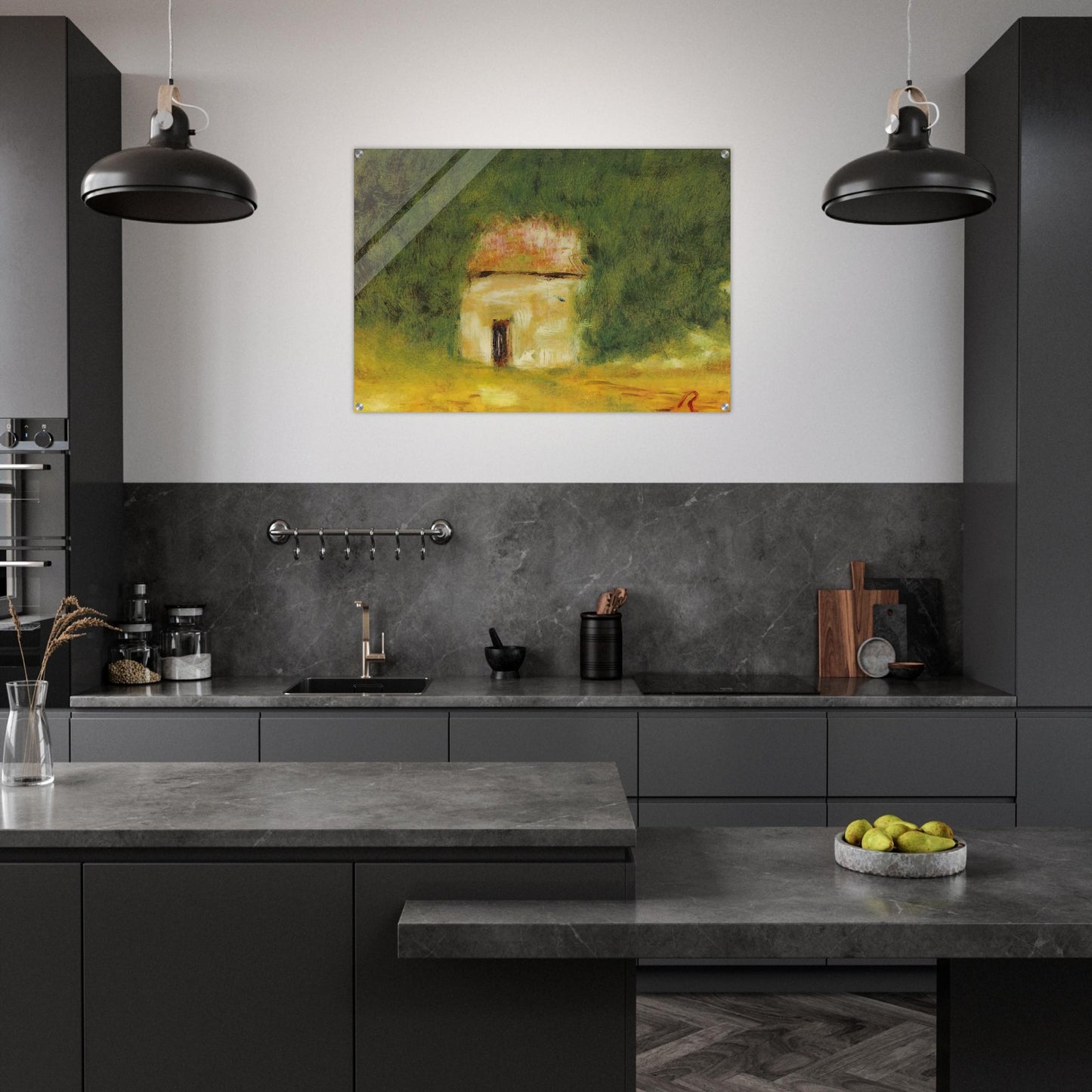 The Little House - Pierre-Auguste Renoir Acrylic Print - 70x100 cm / 28x40″ inches