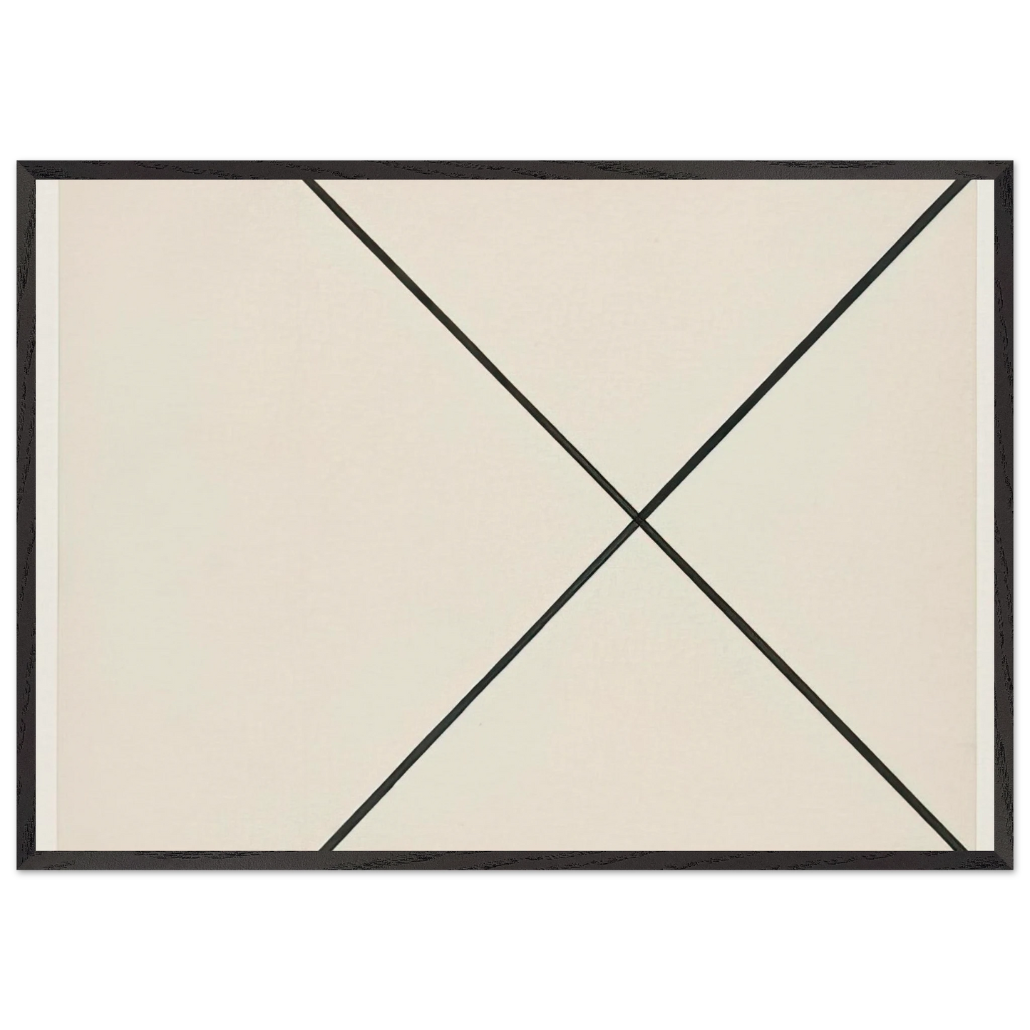 Diagonal Lines - Ellsworth Kelly 70x100 cm / 28x40 inches Framed Art Print – Black Wooden Frame