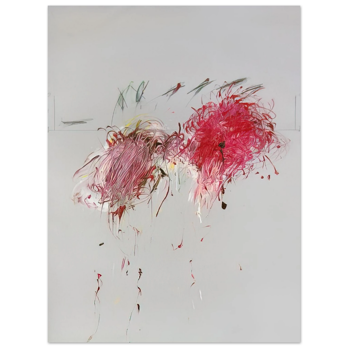 Cy Twombly - Nine Discourses on Commodus, , Part VII Fine Art Poster - Default Title