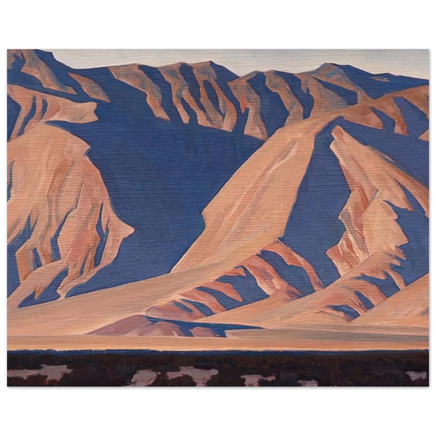 Maynard Dixon - INYO MOUNTAINS 1944 Wall art - A1 (59.4 x 84.1  cm) - Premium Wooden Framed Poster With Fine Art Paper-canvas - Wood frame