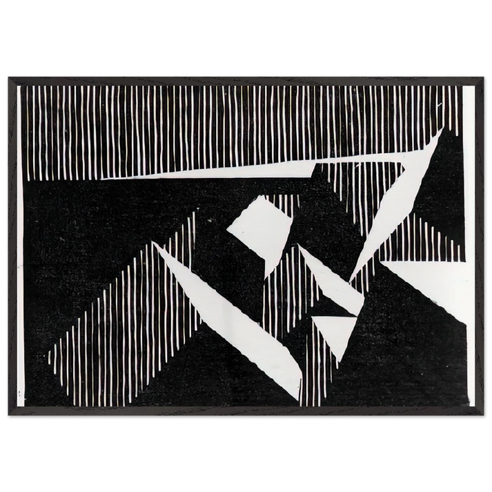 ESCHER 8 - MC Escher 70x100 cm / 28x40 inches Framed Art Print – Black Wooden Frame | Maurits Cornelis Escher Prints