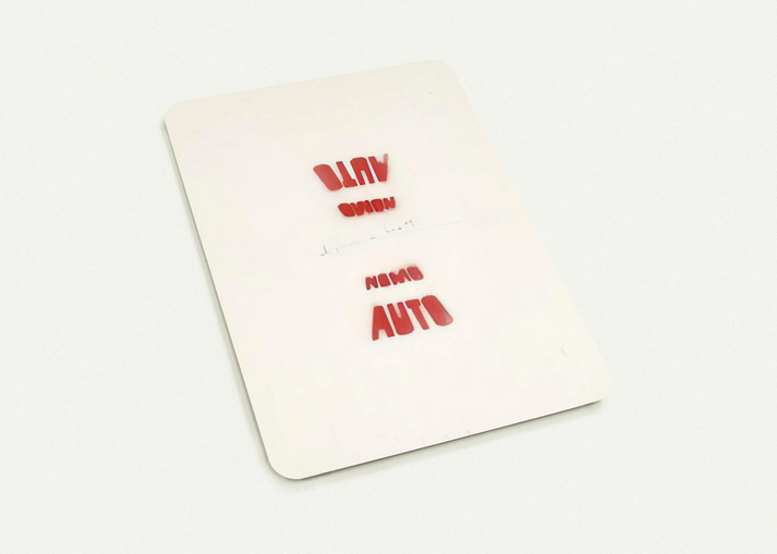 AUTO NOMO I VEDENTI 1979 By Alighiero Boetti Pack of 10 Post Cards | Alighiero Boetti Post Cards | A6 (10.5 x 14.8 cm) - 4.1 x 5.8 inches