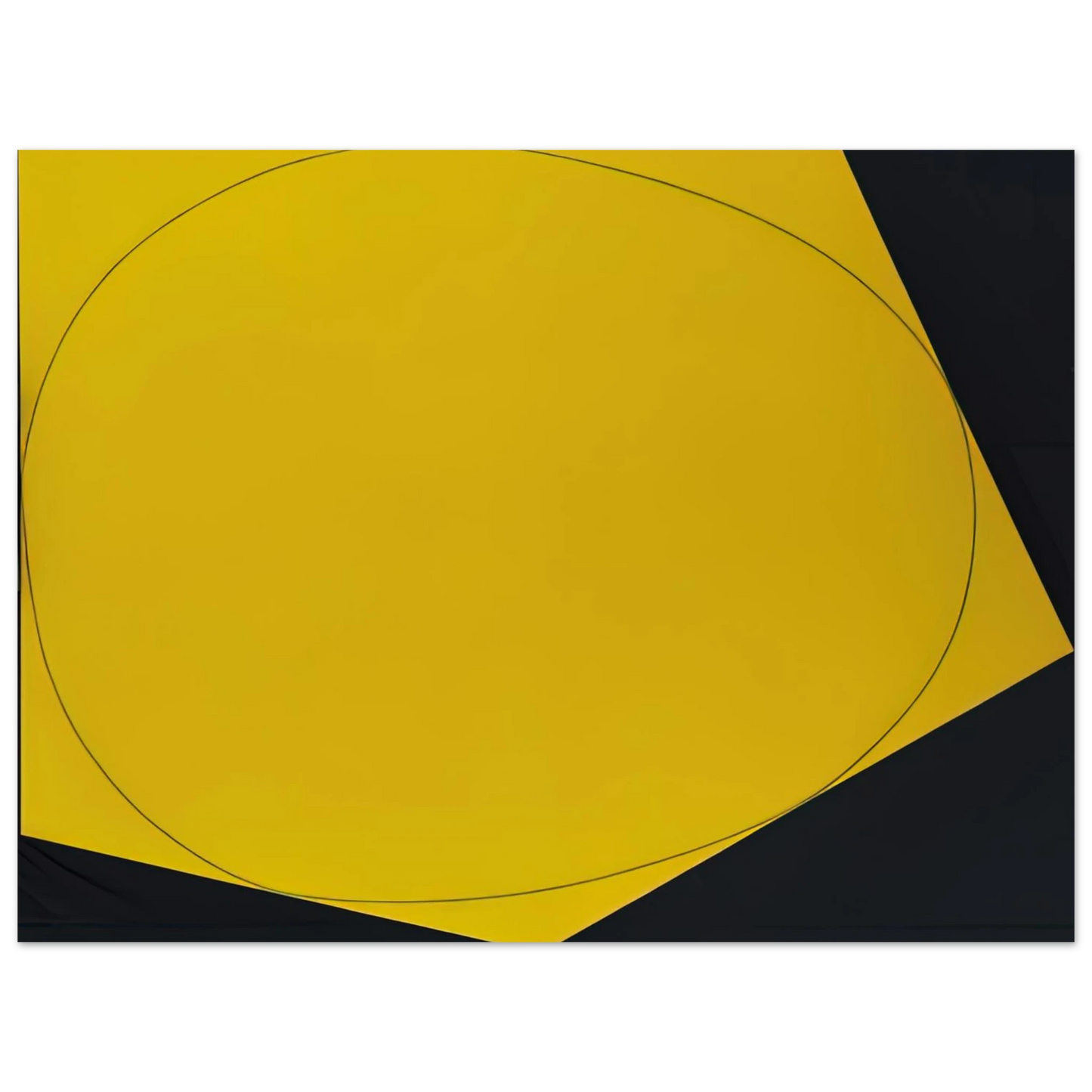 Robert Mangold - DISTORTED CIRCLE WITHIN A POLYGON I 1972 Fine Art Poster - Default Title