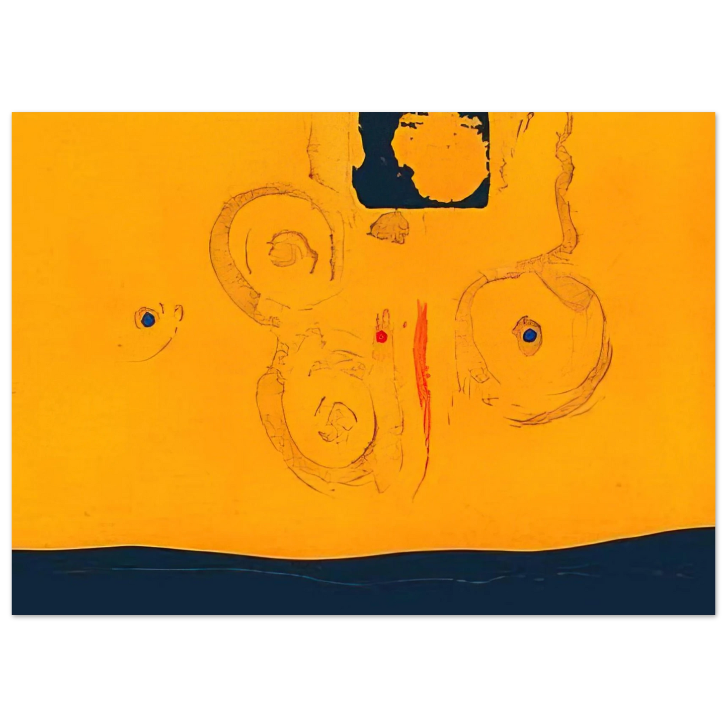 Helen Frankenthaler - Plaza Real - 1988 Wall art - 50x70 cm / 20x28 inches - Fine Art Poster - -