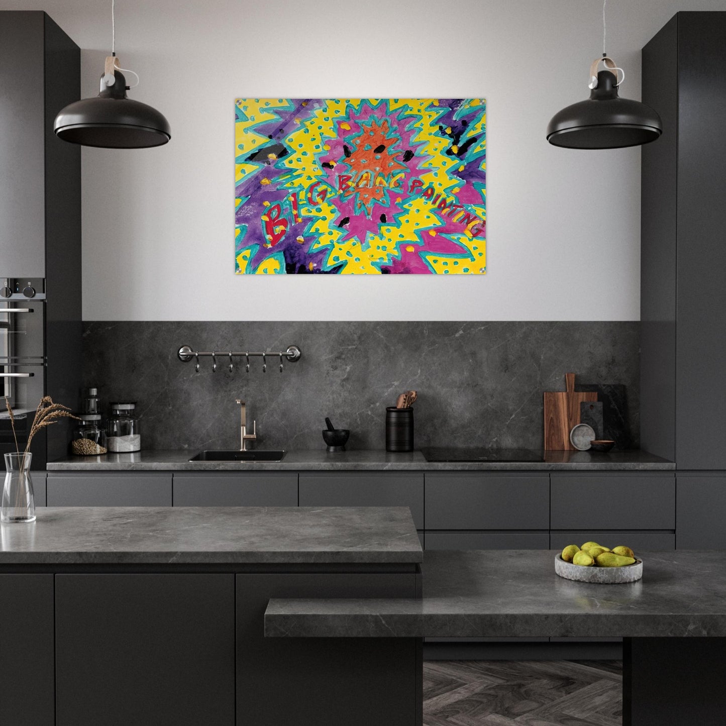 Big Bang Painting - 1988 - Paul Thek Acrylic Print - 70x100 cm / 28x40″ inches