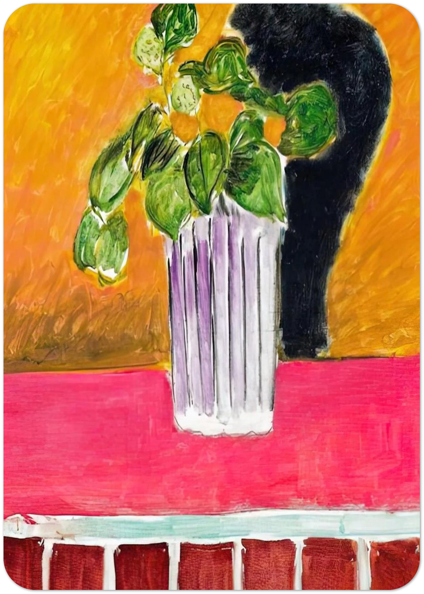 IVY BRANCH 1941 By Henri Matisse Pack of 10 Post Cards | Henri Matisse Post Cards | A6 (10.5 x 14.8 cm) - 4.1 x 5.8 inches