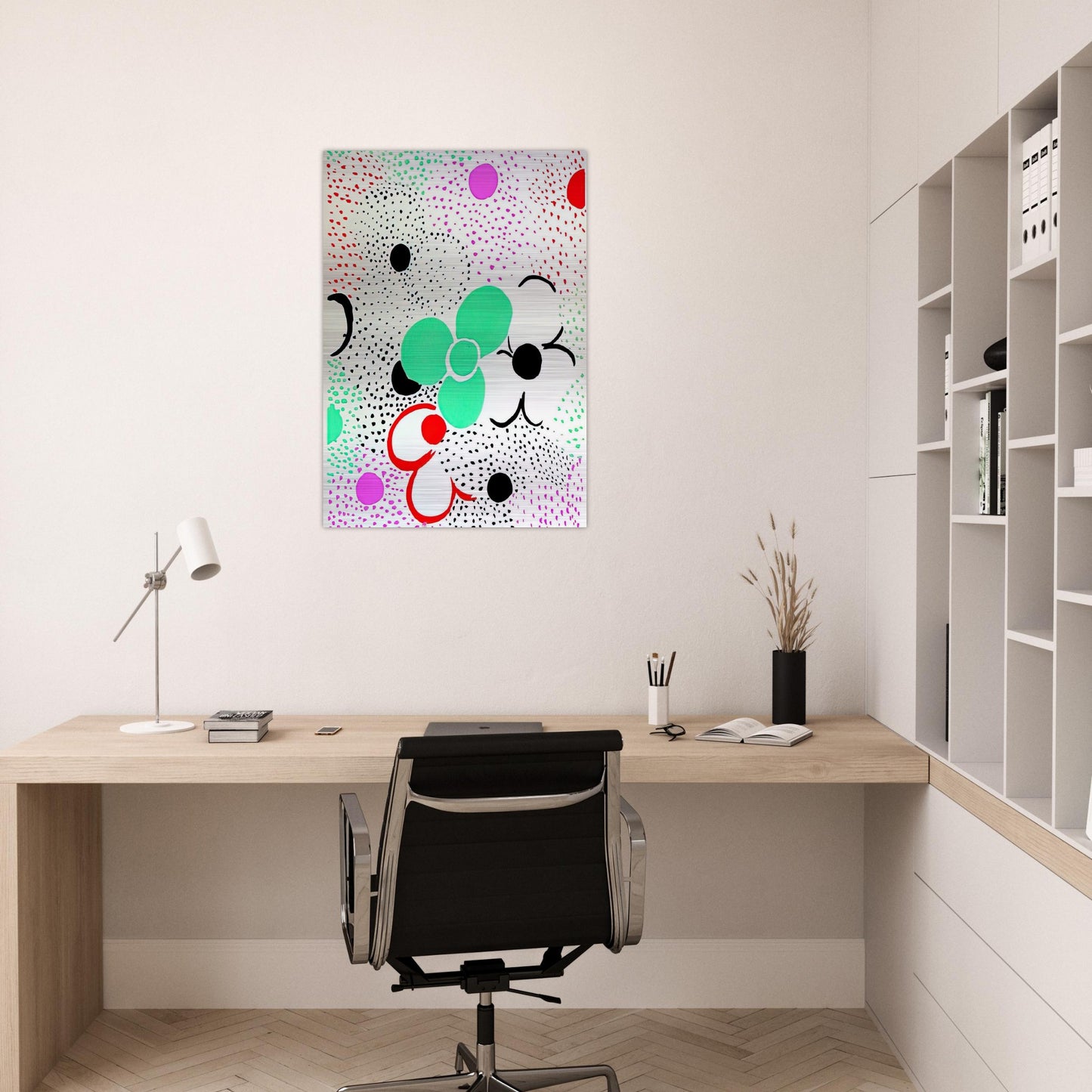 COMPOSITION 12 - Sonia Delaunay Brushed Aluminum Print - 70x100 cm / 28x40 inches | Sonia Delaunay Aluminum Print | Sonia Delaunay Prints