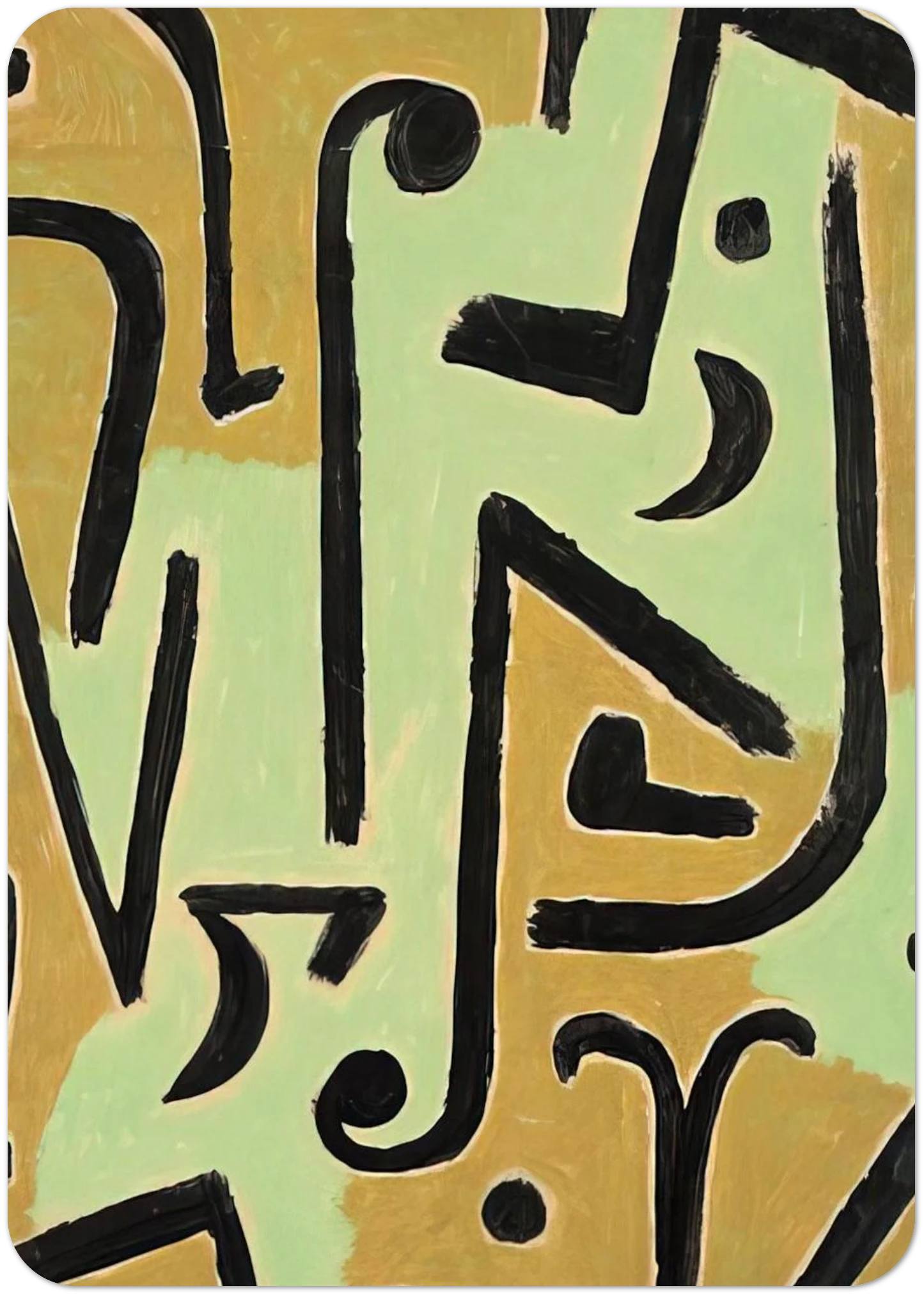 HALME 1940 By Paul Klee Pack of 10 Post Cards | Paul Klee Post Cards | A6 (10.5 x 14.8 cm) - 4.1 x 5.8 inches