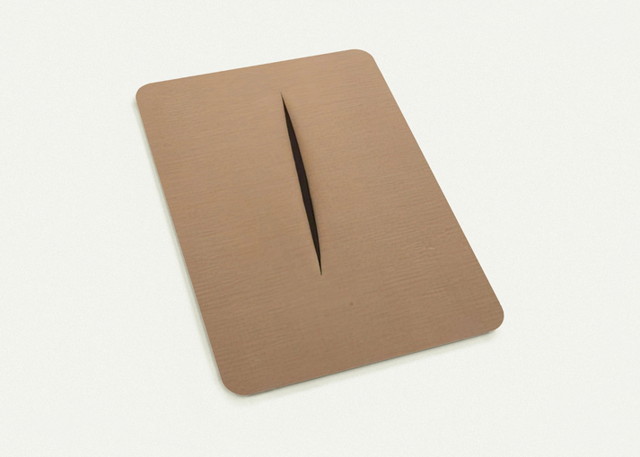 Concept Spatiale - 1960 By Lucio Fontana Pack of 10 Post Cards | Lucio Fontana Post Cards | A6 (10.5 x 14.8 cm) - 4.1 x 5.8 inches