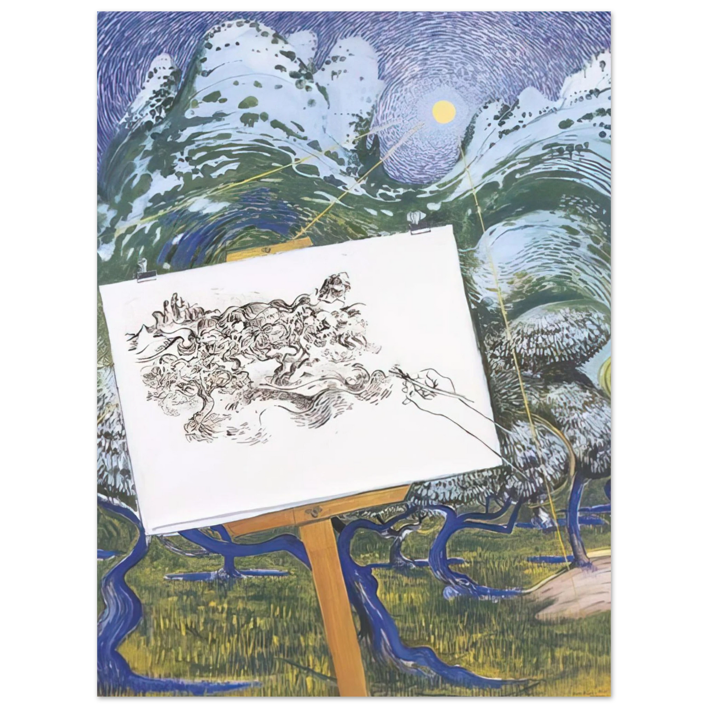 Brett Whiteley - St-Remy de Provence - 1983 Fine Art Poster - Default Title
