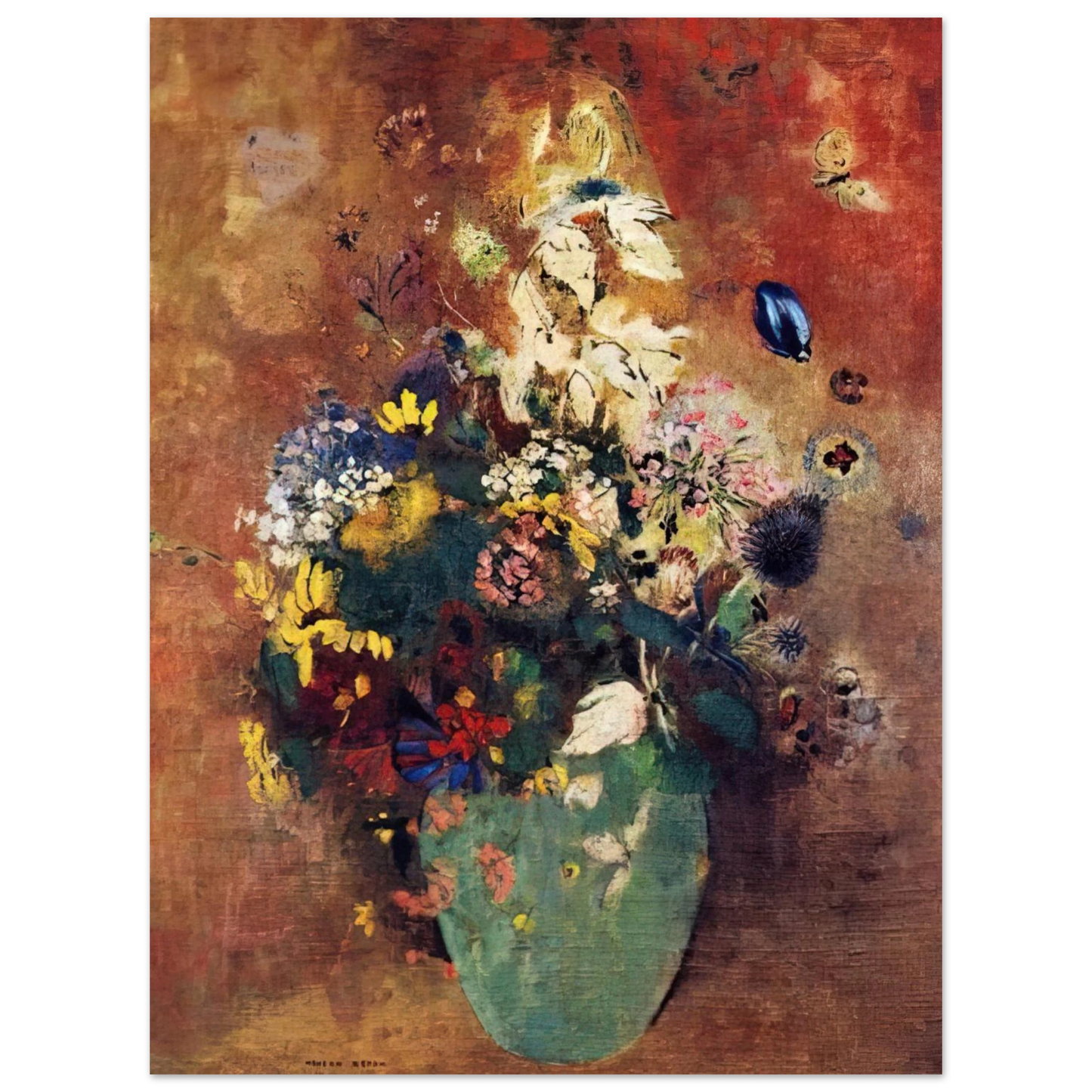 Odilon Redon - GREEN VASE Fine Art Poster - Default Title