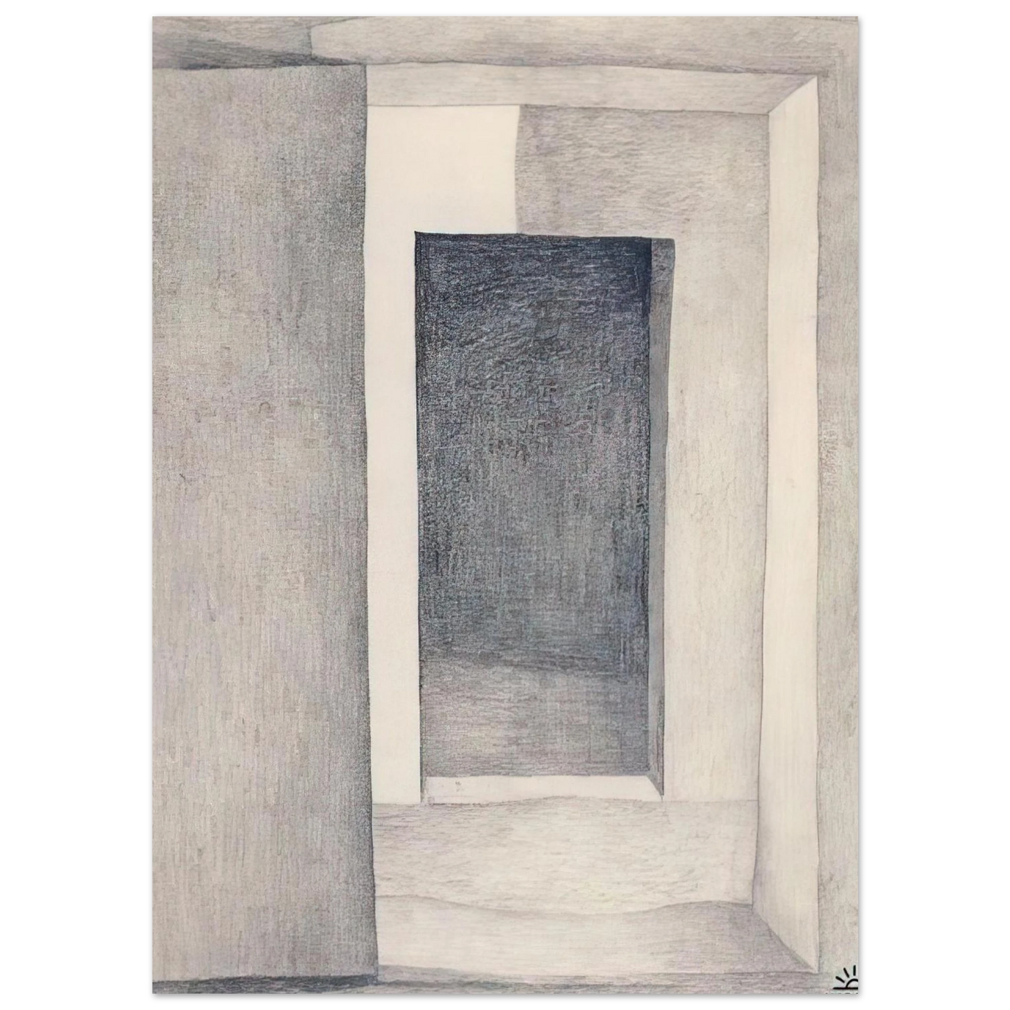Georgia O'Keeffe - Patio Door Fine Art Poster - 40x60 cm / 16x24 inches