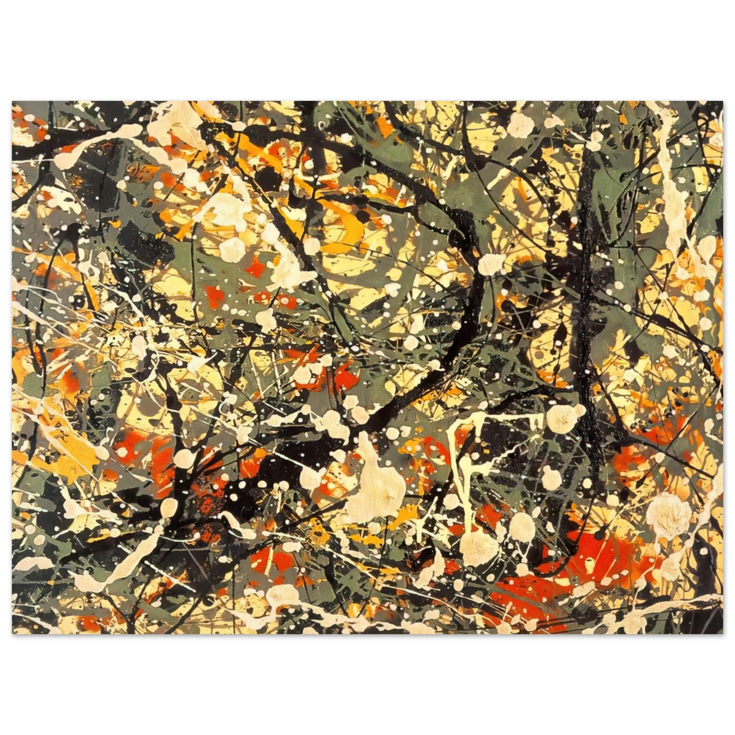 Jackson Pollock - NUMBER 8 DETAIL Fine Art Poster - Default Title