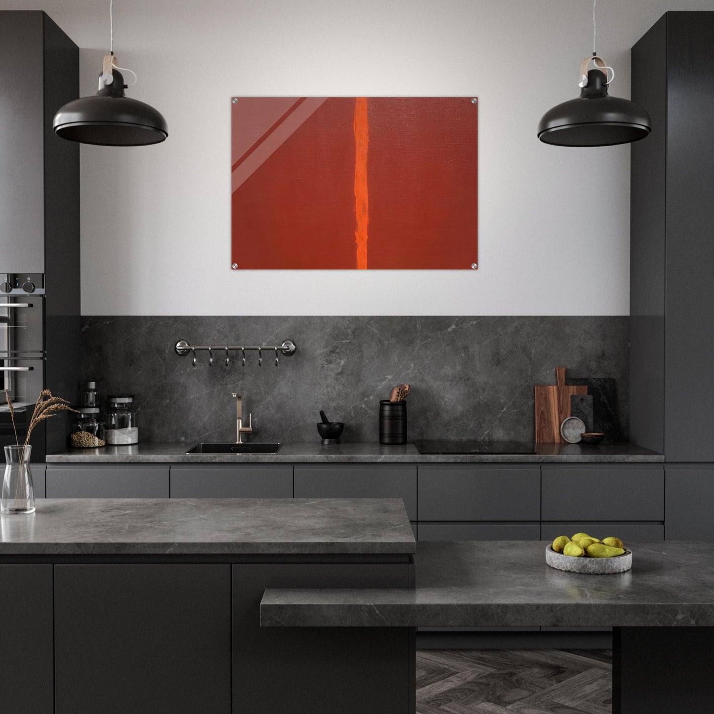 Onement III - Barnett Newman Acrylic Print - 70x100 cm / 28x40″ inches | Barnett Newman Wall Art | Barnett Newman Prints