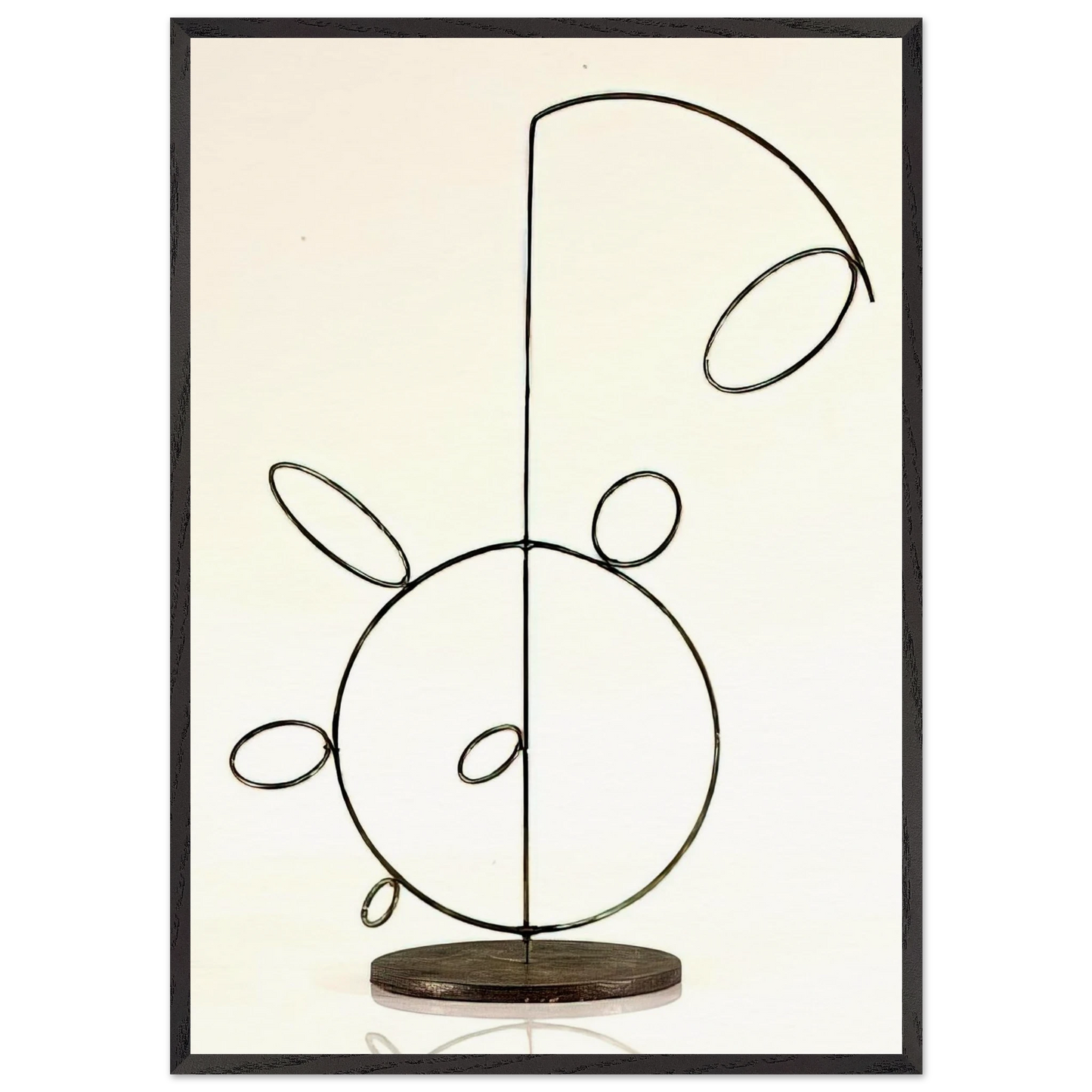 Stabile - 1954 1 - Lolo Soldevilla Framed Art Print – Black Wooden Frame - Default Title - -Framed Art Print