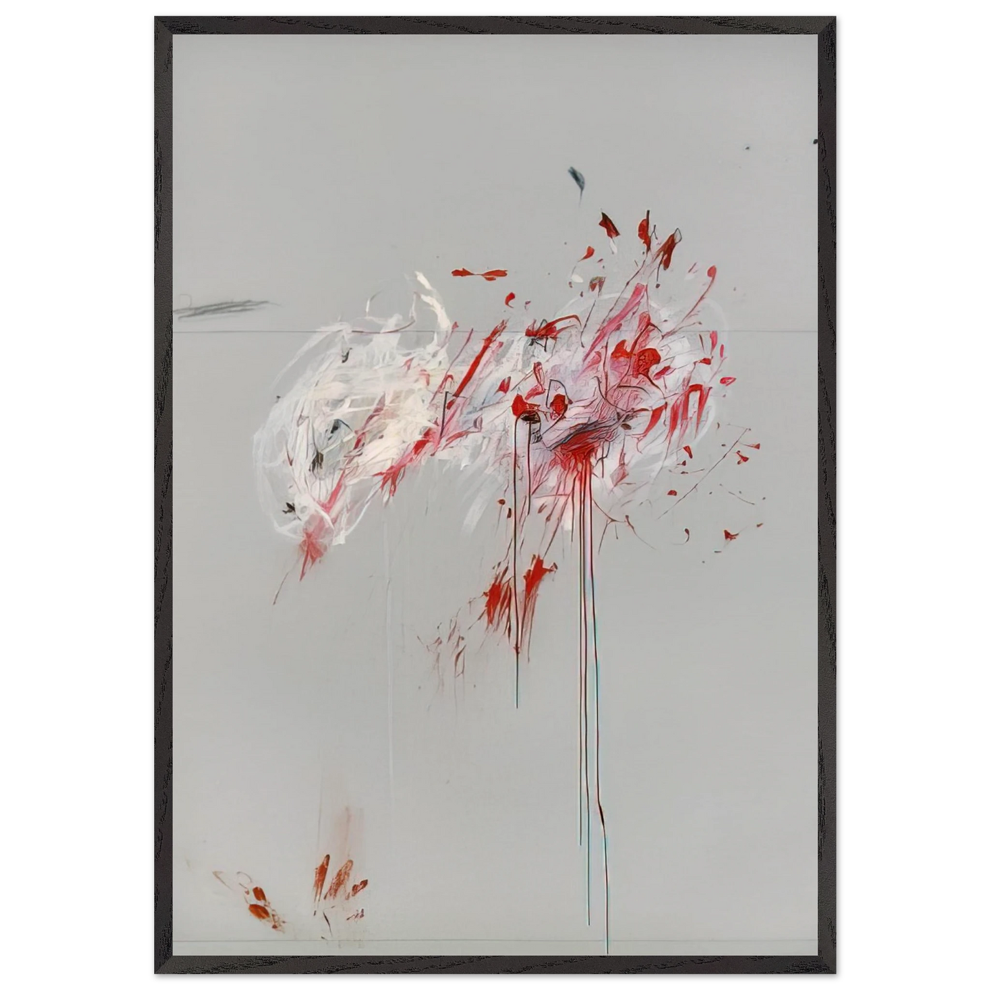 Nine Discourses on Commodus Part III - Cy Twombly Framed Art Print – Black Wooden Frame - Default Title - -Framed Art Print