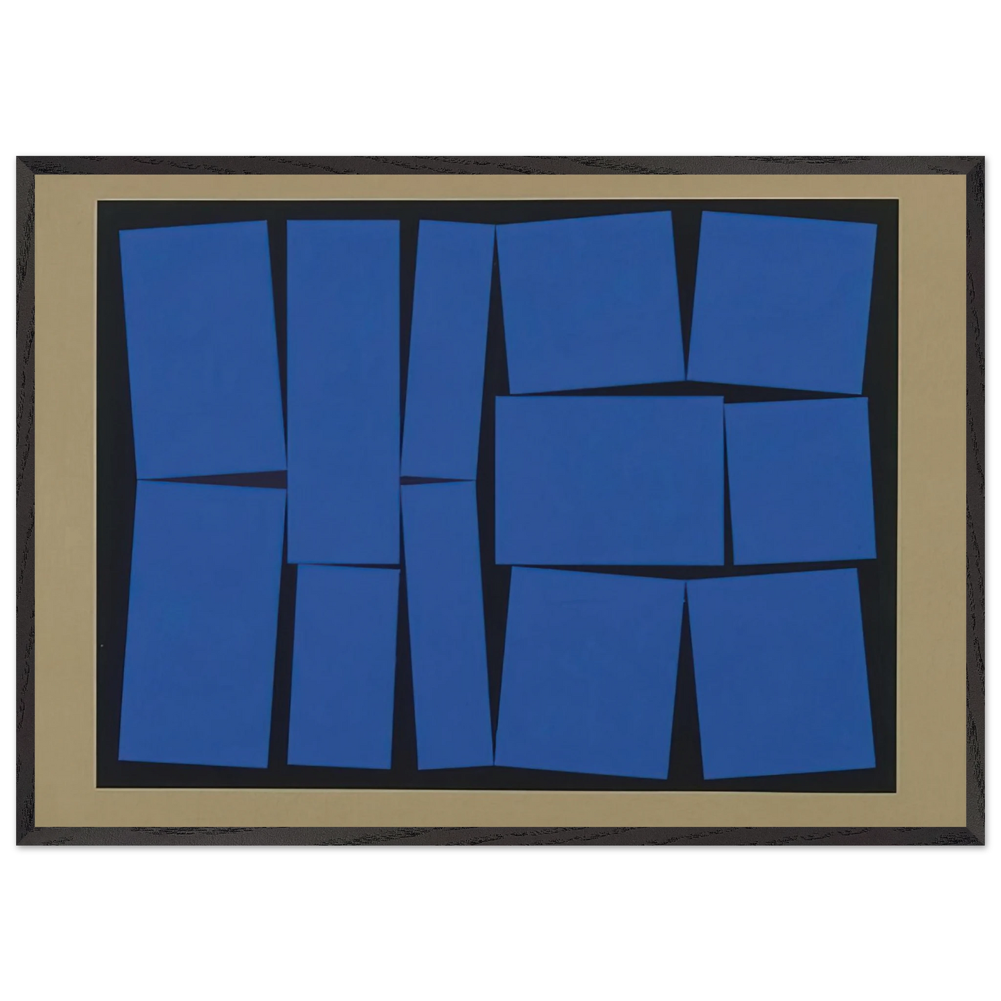 Metaesquema 19 - 1958 - Helio Oiticica 70x100 cm / 28x40 inches Framed Art Print – Black Wooden Frame