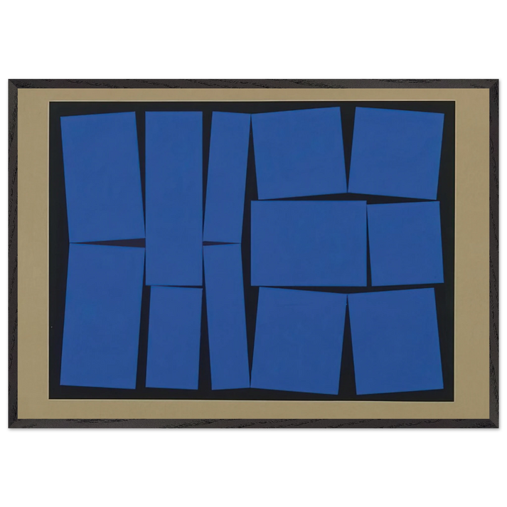 Metaesquema 19 - 1958 - Helio Oiticica 70x100 cm / 28x40 inches Framed Art Print – Black Wooden Frame
