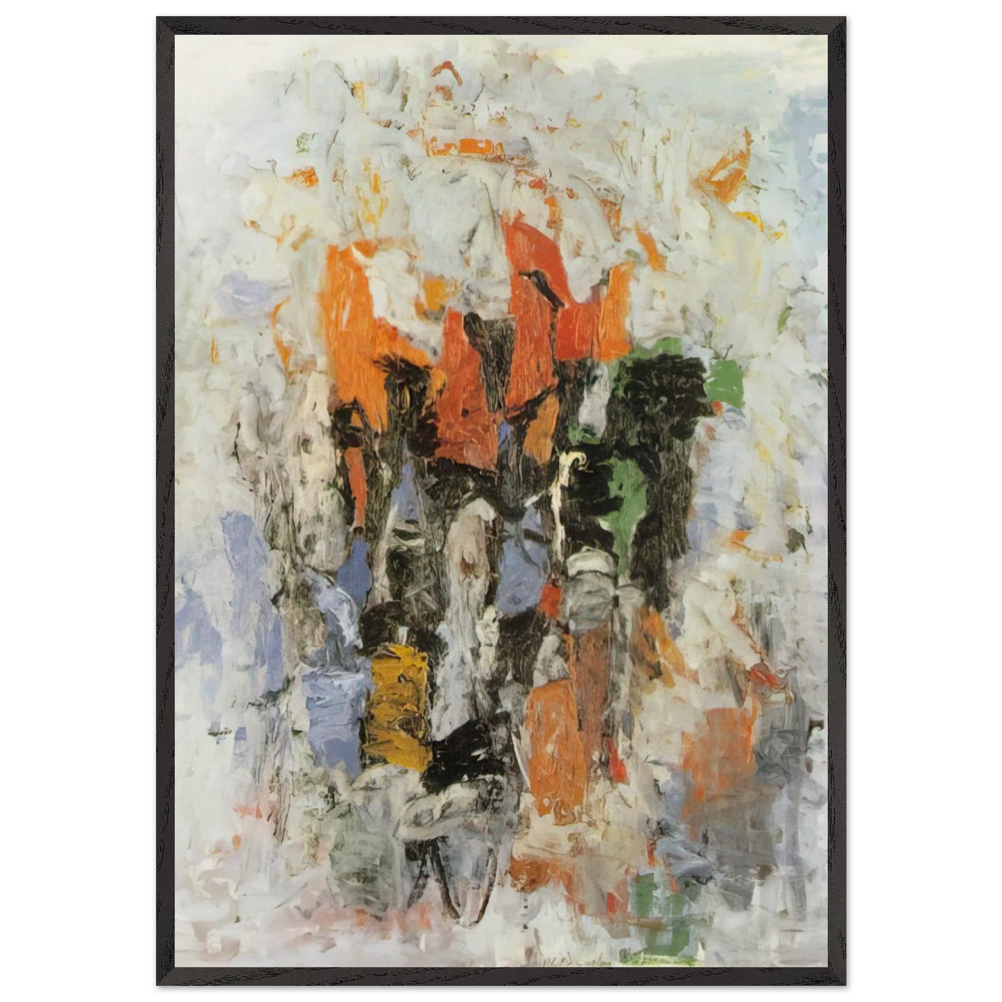 CLOCK - Philip Guston 70x100 cm / 28x40 inches Framed Art Print – Black Wooden Frame