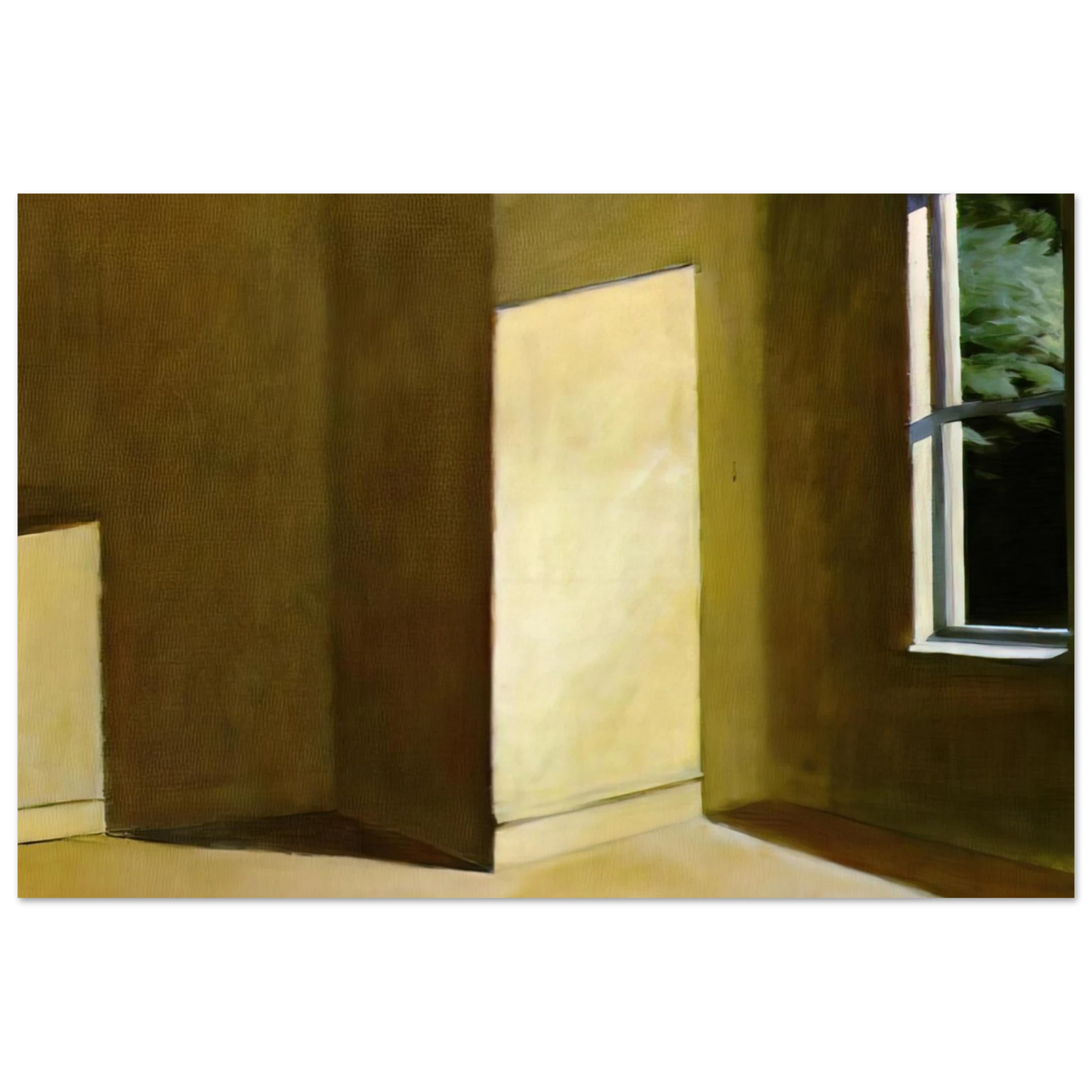 Edward Hopper - Sun in an Empty Room Fine Art Poster - 40x60 cm / 16x24 inches