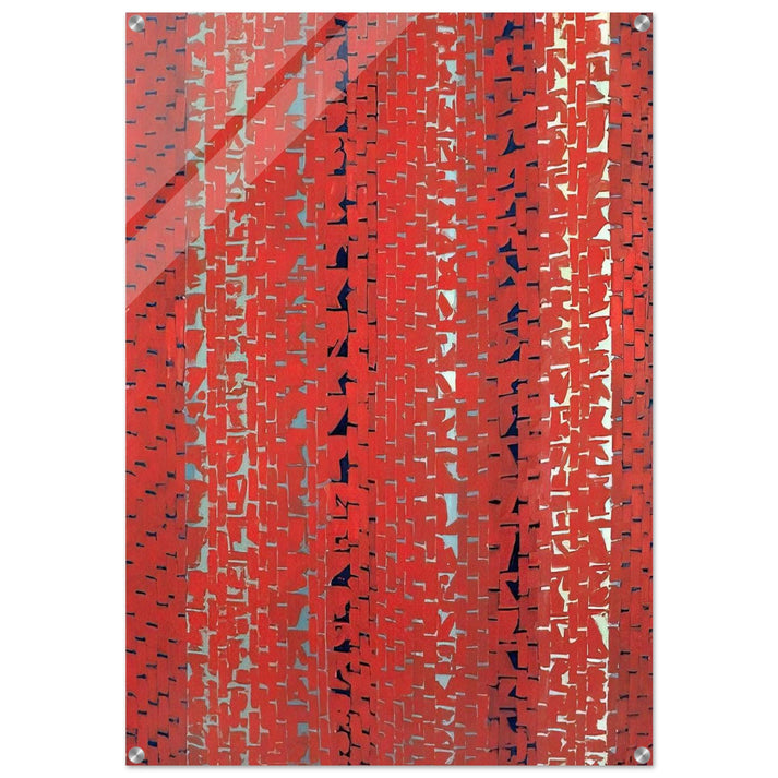 RED SUNSET OLD POND CONCERTO 1972 - Alma Woodsey Thomas Acrylic Print - 70x100 cm / 28x40″ inches