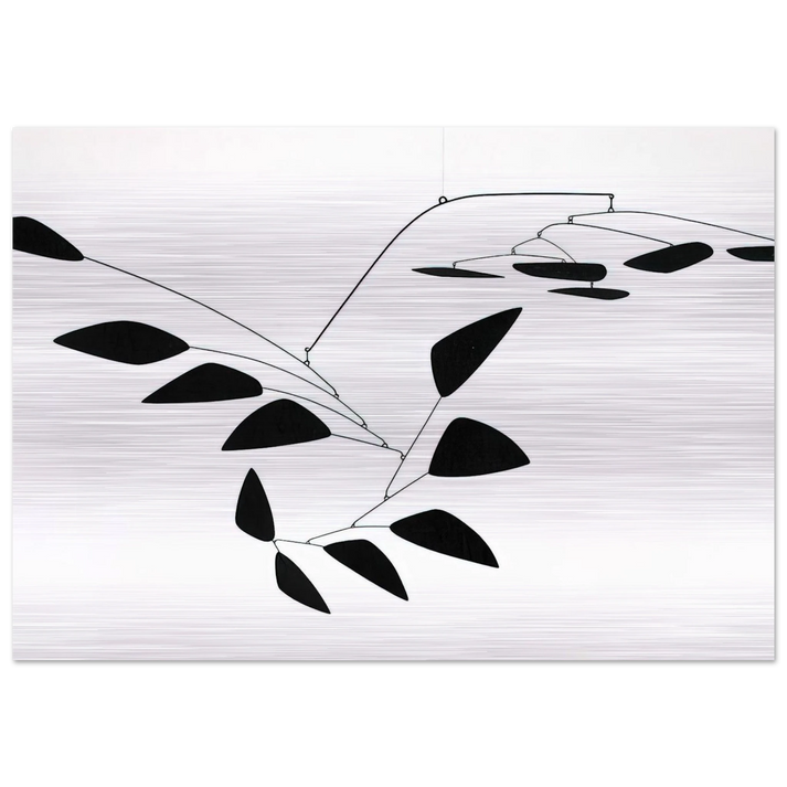 THE Y 1960 - Alexander Calder Brushed Aluminum Print - 70x100 cm / 28x40 inches | Alexander Calder Aluminum Print | Alexander Calder Prints
