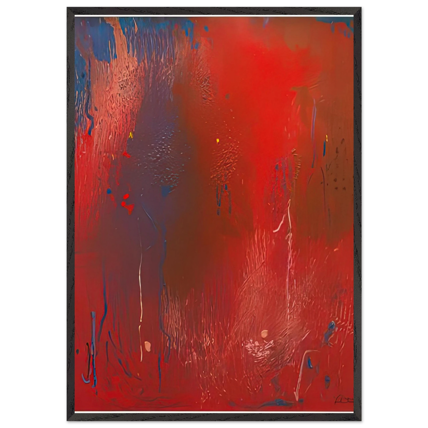 Warrior 1991- - Helen Frankenthaler Framed Art Print – Black Wooden Frame - Default Title - -Framed Art Print