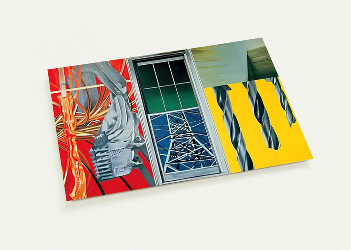 Industrial Cottage By James Rosenquist Pack of 10 Post Cards | James Rosenquist Post Cards | A6 (10.5 x 14.8 cm) - 4.1 x 5.8 inches