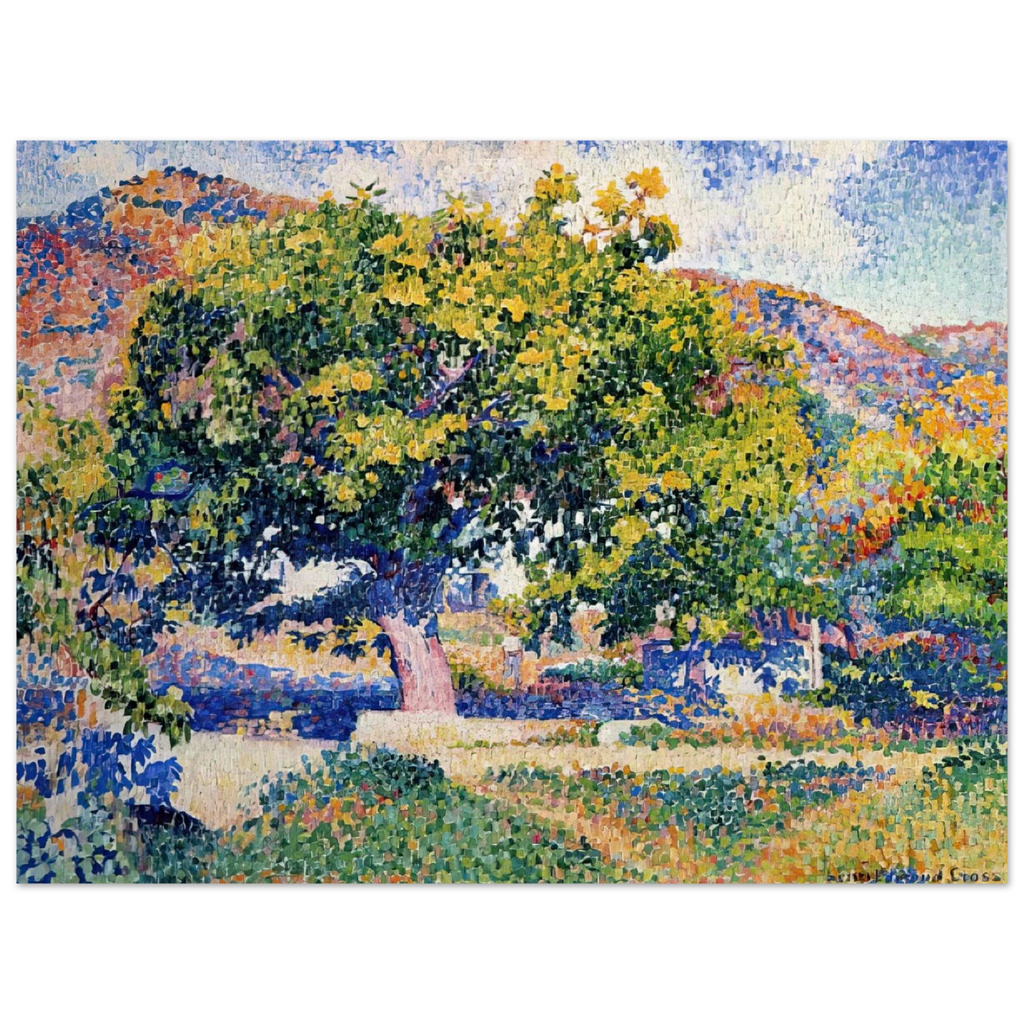 Henri-Edmond Cross - Around My House Fine Art Poster - Default Title