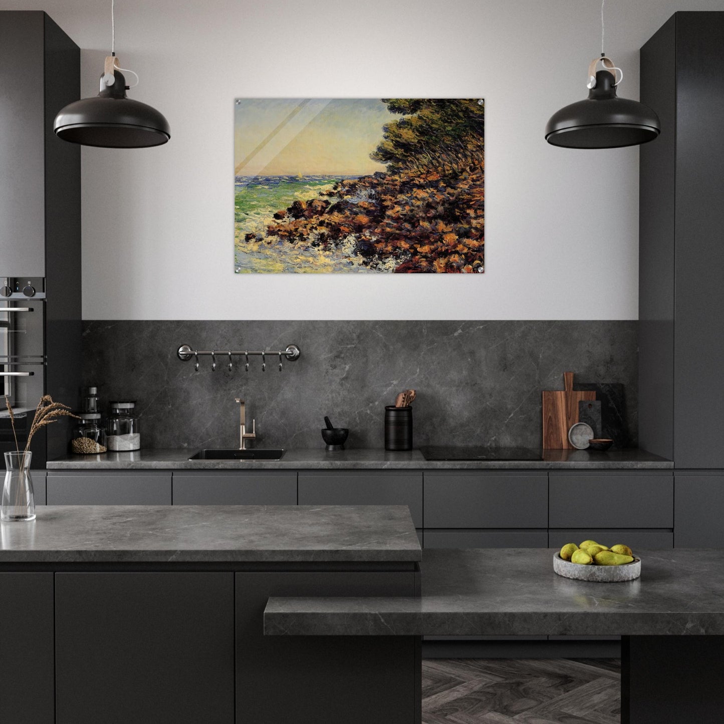 Cap Martin - claude monet Acrylic Print - 70x100 cm / 28x40″ inches