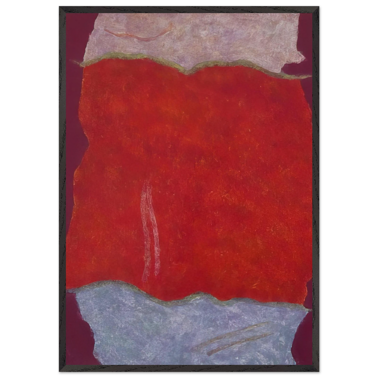 Infinity Field Lefkada Series I - 1980 - Theodoros Stamos 70x100 cm / 28x40 inches Framed Art Print – Black Wooden Frame