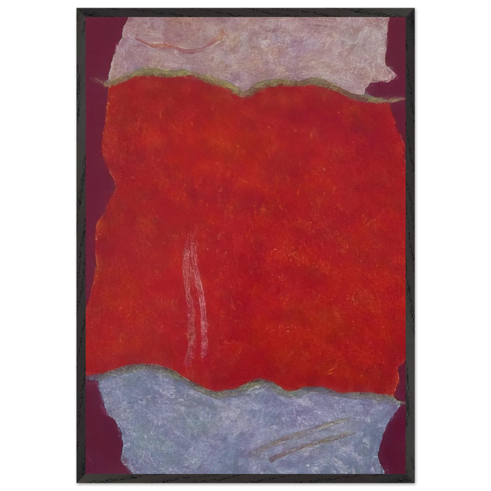 Infinity Field Lefkada Series I - 1980 - Theodoros Stamos 70x100 cm / 28x40 inches Framed Art Print – Black Wooden Frame