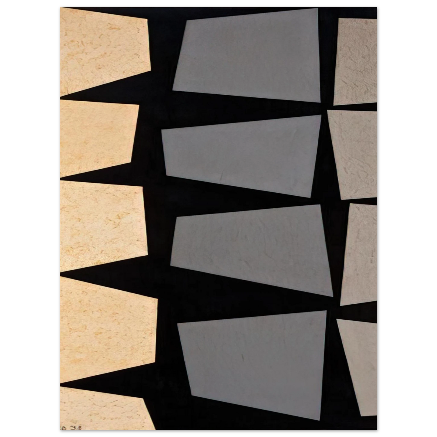 Karl Benjamin - Untitled - 1958 Fine Art Poster - Default Title