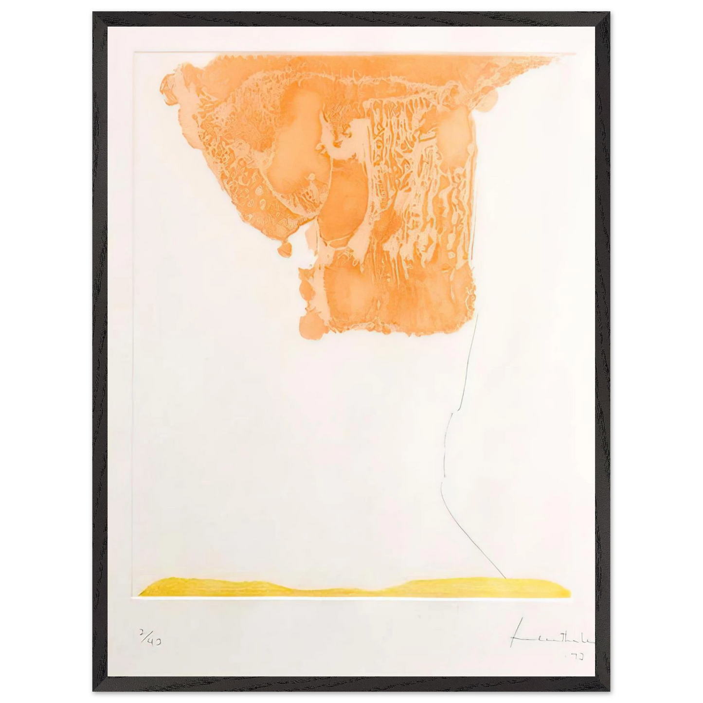 Helen Frankenthaler - Pranzo Italiano - 1973 Wall art - 21x29.7 cm / 8x12" - Fine Art Poster - -