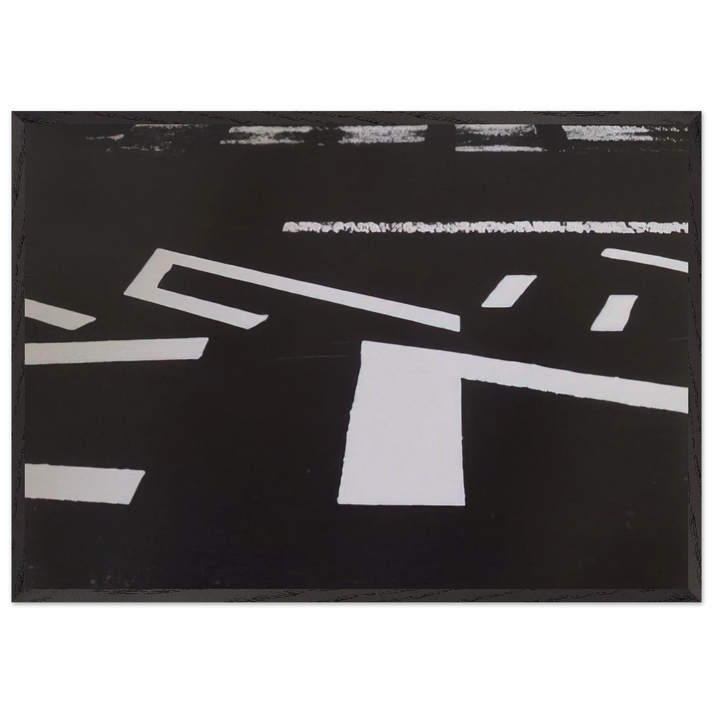 Untitled XVIII - 1981 - Nasreen Mohamedi 70x100 cm / 28x40 inches Framed Art Print – Black Wooden Frame