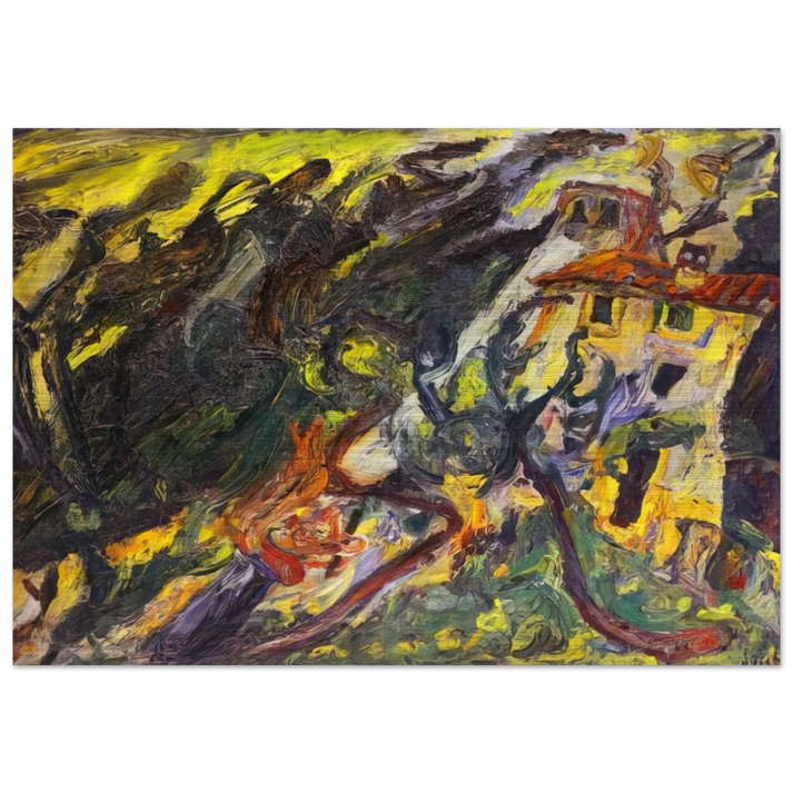 GORGE DE LOUP SUR VENCE - Chaim Soutine Brushed Aluminum Print - 70x100 cm / 28x40 inches | Chaim Soutine Aluminum Print | Chaim Soutine Prints