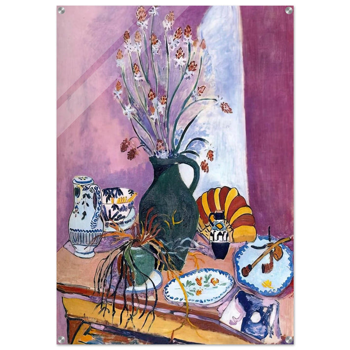 STILL LIFE WITH FLOWERS - Henri Matisse Acrylic Print - 70x100 cm / 28x40″ inches