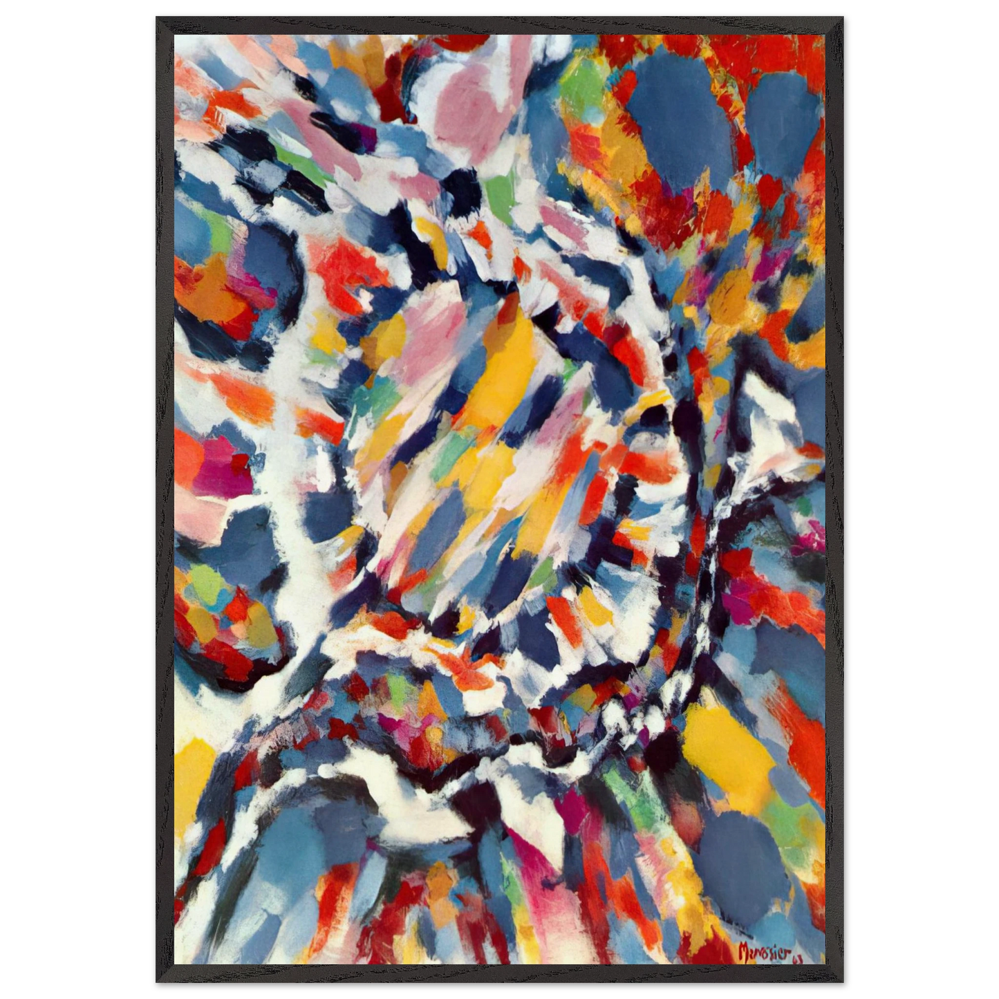 La Seve - 1963 - Alfred Manessier Framed Art Print – Black Wooden Frame - Default Title - -Framed Art Print