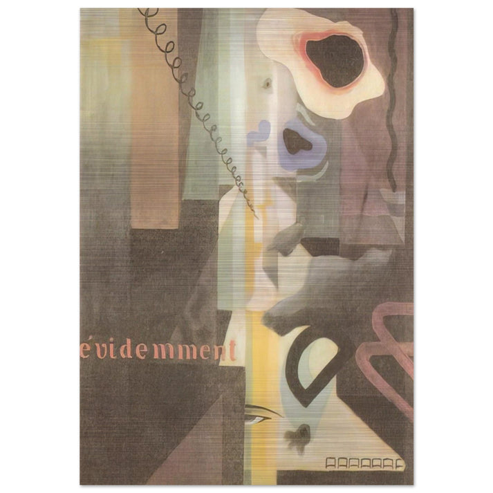 Composizione Paesaggio Dada n. 3 o n. 2 - 1921 - Julius Evola Brushed Aluminum Print - 70x100 cm / 28x40 inches | Julius Evola Aluminum Print | Julius Evola Prints