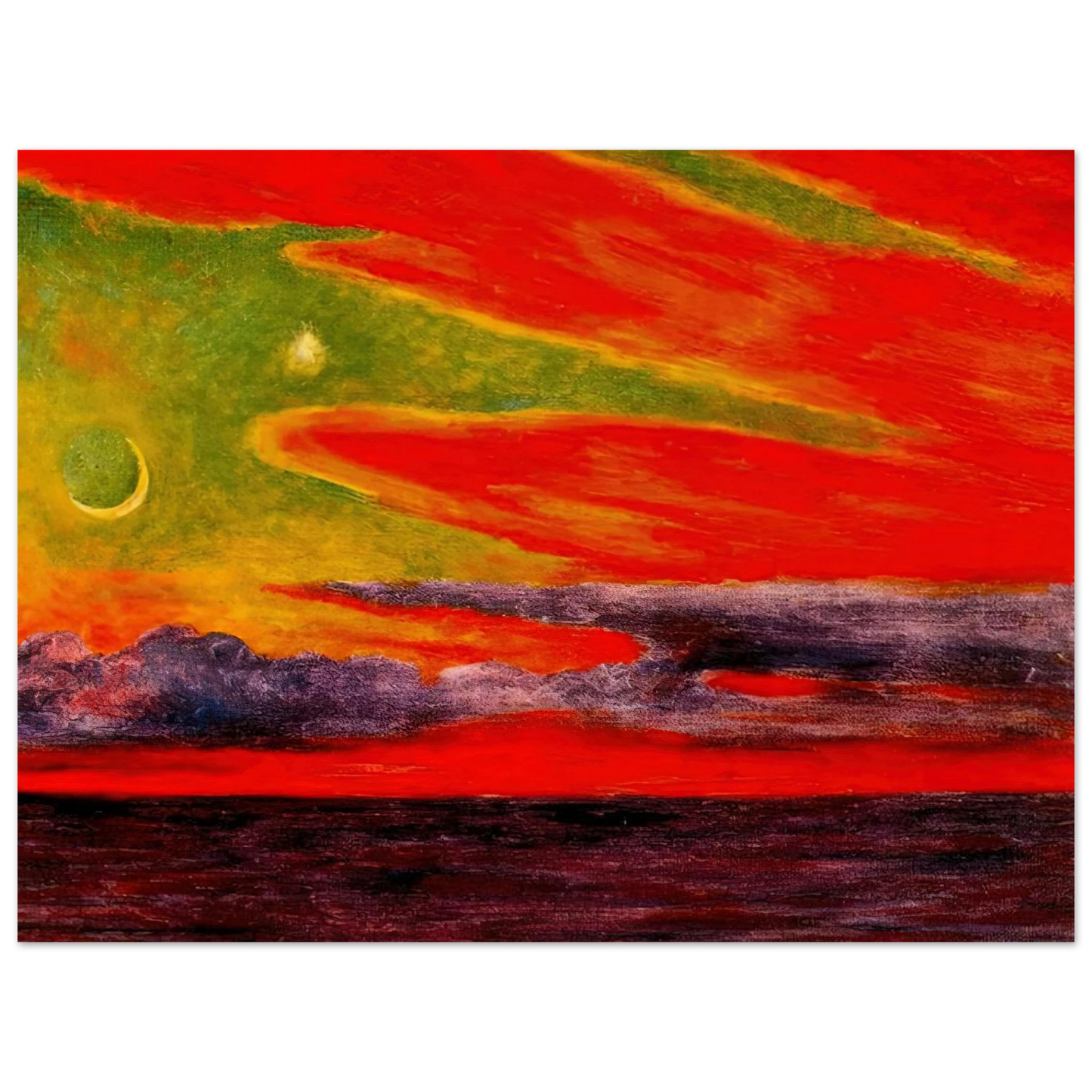 Diego Rivera - EVENING TWILIGHT AT ACAPULCO 1956 Fine Art Poster - Default Title