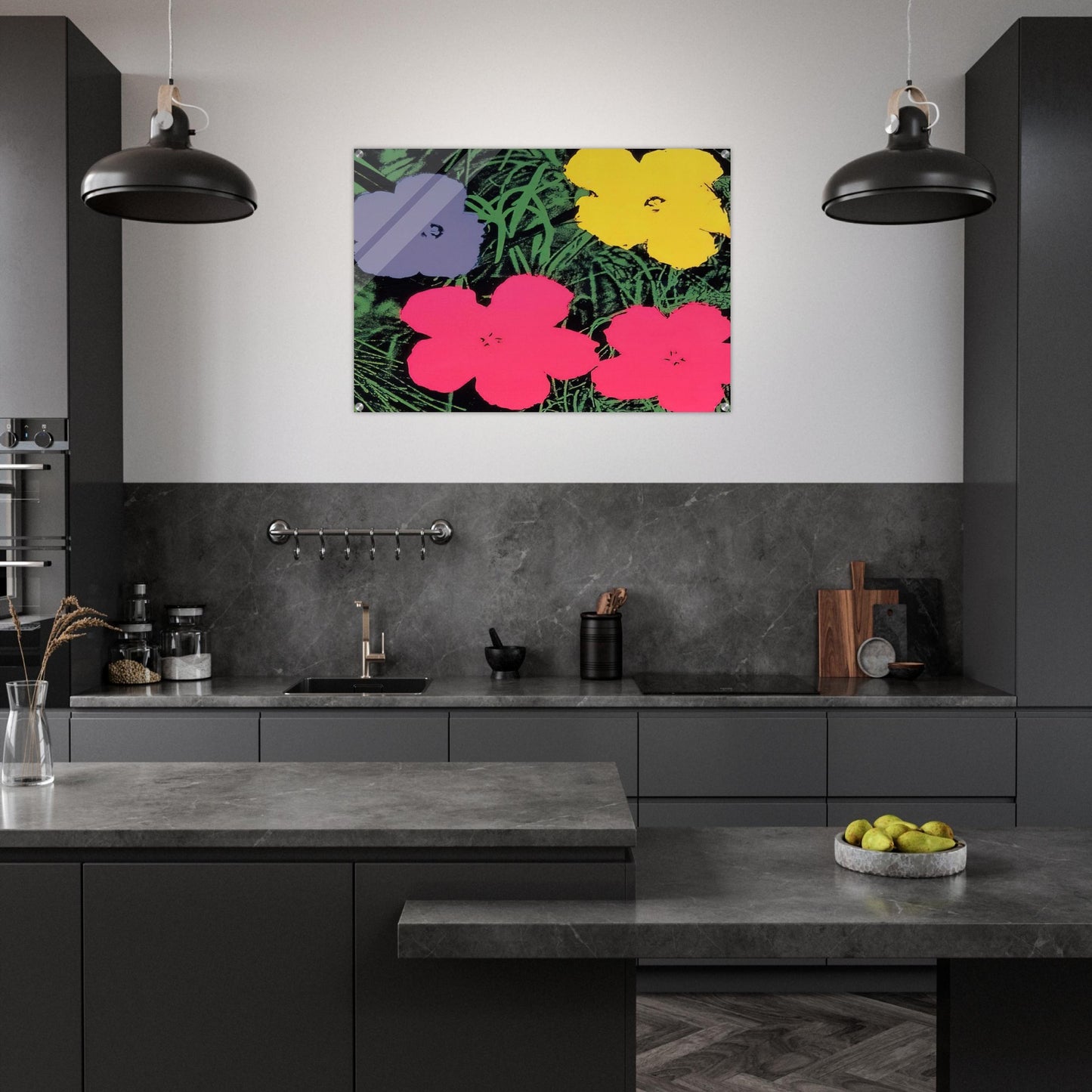 Flowers - Andy Warhol Acrylic Print - 70x100 cm / 28x40″ inches