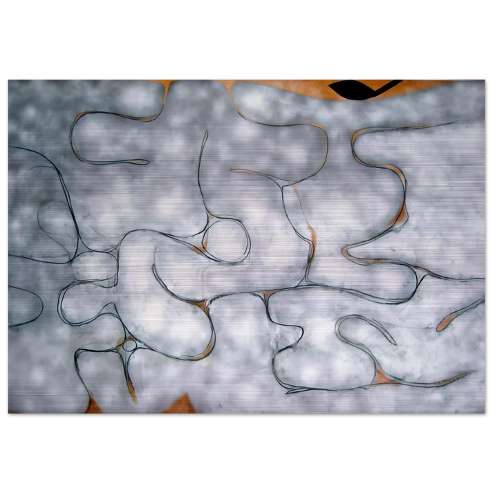 Grey Symphony - 1975 - Victor Pasmore Brushed Aluminum Print - 70x100 cm / 28x40 inches | Victor Pasmore Aluminum Print | Victor Pasmore Prints