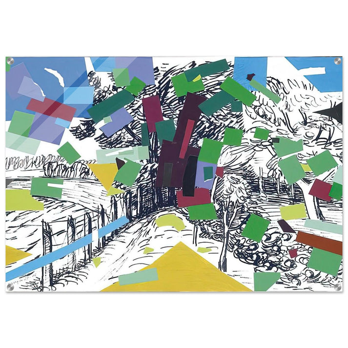 Polish Landscape - 2006 - Wojciech Fangor Acrylic Print - 70x100 cm / 28x40″ inches