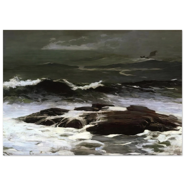 SUMMER SQUALL 1904 - Winslow Homer Brushed Aluminum Print - 70x100 cm / 28x40 inches | Winslow Homer Aluminum Print | Winslow Homer Prints