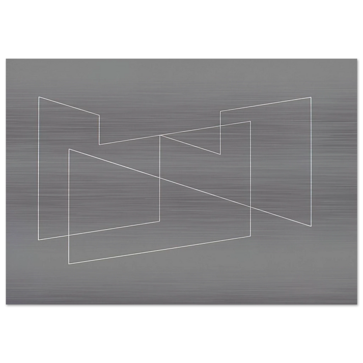 STRUCTURAL INDICATION 1948 - Josef Albers Brushed Aluminum Print - 70x100 cm / 28x40 inches | Josef Albers Aluminum Print | Josef Albers Prints